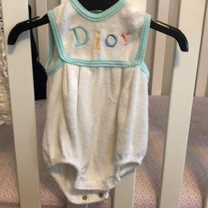 Baby Dior onesie.  Vintage